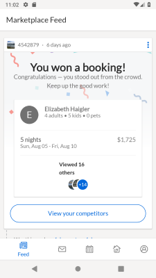 Screenshot of the application Vrbo Owner - #4