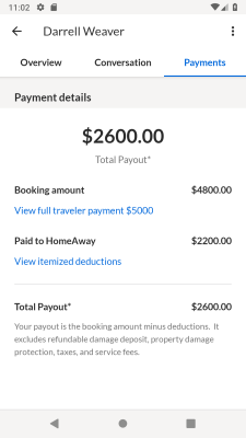 Screenshot of the application Vrbo Owner - #6