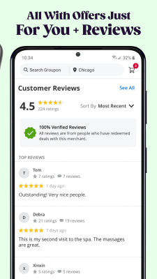 Screenshot of the application Groupon - #8