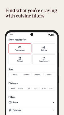 Screenshot of the application OpenTable - #3