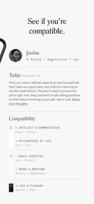 Screenshot of the application Co–Star Personalized Astrology - #3