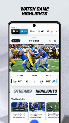 Screenshot of the application NFL - #5