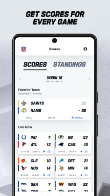 Screenshot of the application NFL - #7