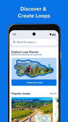 Screenshot of the application Bikemap - #4