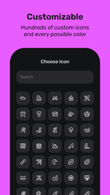 Screenshot of the application Motivated: Habit Tracker - #5