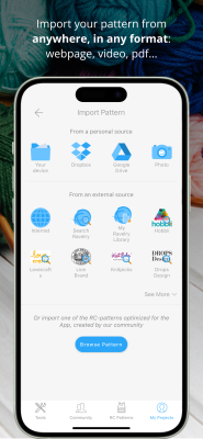 Screenshot of the application My Row Counter - #6