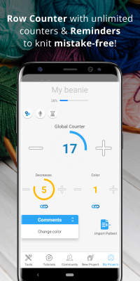 Screenshot of the application Knitting Genius - #4