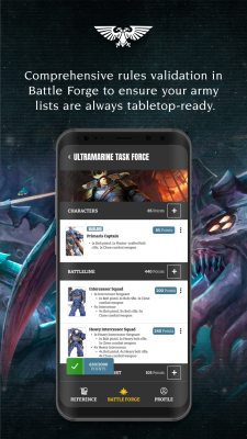 Screenshot of the application Warhammer 40,000: The App - #5