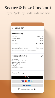 Screenshot of the application YesStyle - #6