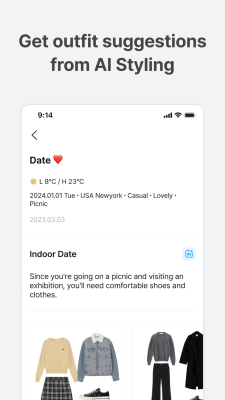 Screenshot of the application Acloset - #4