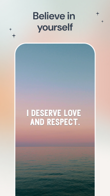 Screenshot of the application I am - Daily affirmations - #8