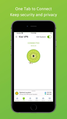 Screenshot of the application Kiwi VPN & Private Browser - #3
