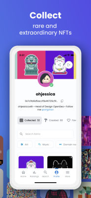 Screenshot of the application OpenSea - #4