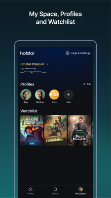 Screenshot of the application Hotstar - #5