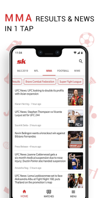 Screenshot of the application Sportskeeda - #2