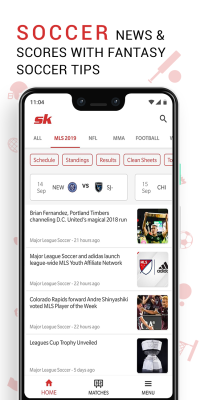 Screenshot of the application Sportskeeda - #6