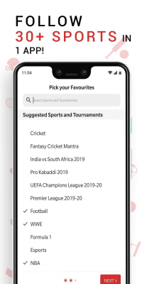 Screenshot of the application Sportskeeda - #7