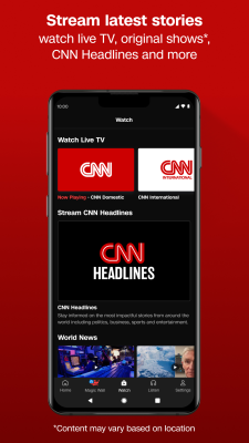 Screenshot of the application CNN - #3