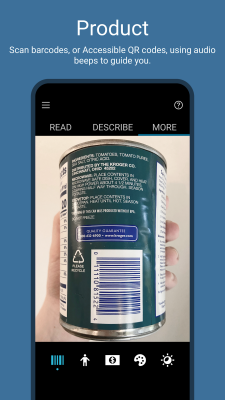 Screenshot of the application Seeing AI - #3