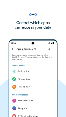 Screenshot of the application Health Connect - #3