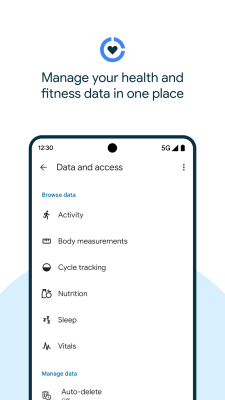 Screenshot of the application Health Connect - #4
