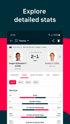 Screenshot of the application Flashscore - #3