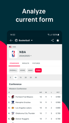 Screenshot of the application Flashscore - #4
