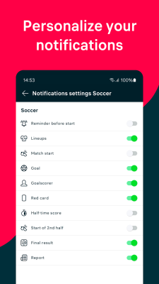 Screenshot of the application Flashscore - #8