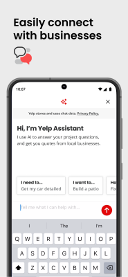 Screenshot of the application Yelp - #6