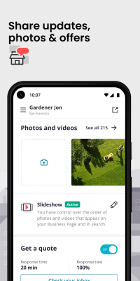 Screenshot of the application Yelp for Business - #3