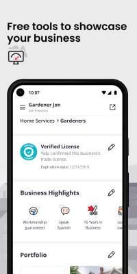 Screenshot of the application Yelp for Business - #6