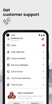 Screenshot of the application Yelp for Business - #7