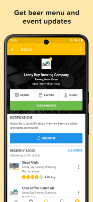 Screenshot of the application Untappd - #4