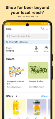 Screenshot of the application Untappd - #7