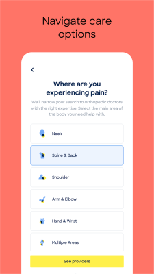 Screenshot of the application Zocdoc - #5