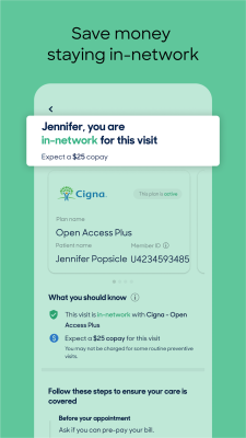 Screenshot of the application Zocdoc - #6