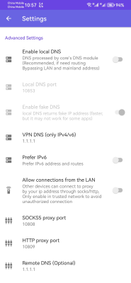 Screenshot of the application Shadowrocket - #7