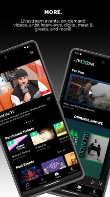 Screenshot of the application LiveOne - #5