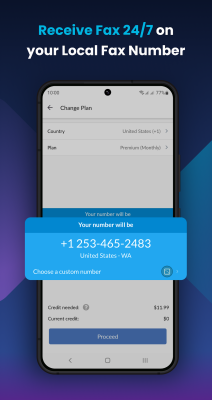 Screenshot of the application FAX.PLUS - #3