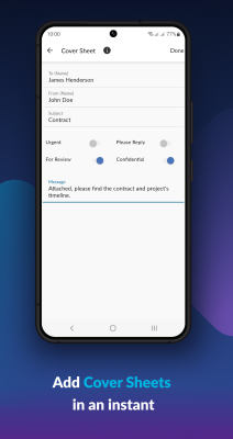 Screenshot of the application FAX.PLUS - #6