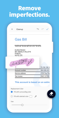 Screenshot of the application Adobe Scan - #3