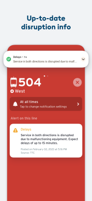 Screenshot of the application Transit - #3