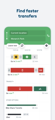 Screenshot of the application Transit - #4