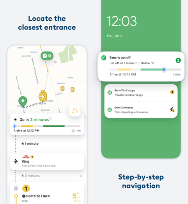 Screenshot of the application Transit - #5