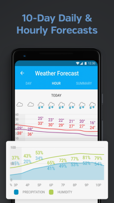 Screenshot of the application Weather Underground - #6