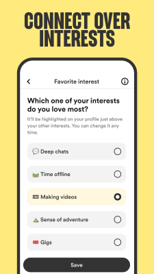 Screenshot of the application Bumble - #5