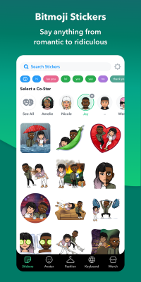 Screenshot of the application Bitmoji - #5