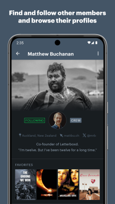 Screenshot of the application Letterboxd - #5