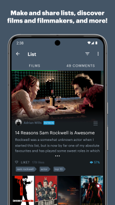 Screenshot of the application Letterboxd - #6