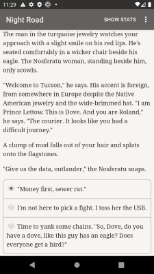 Screenshot of the application Vampire — Night Road - #1